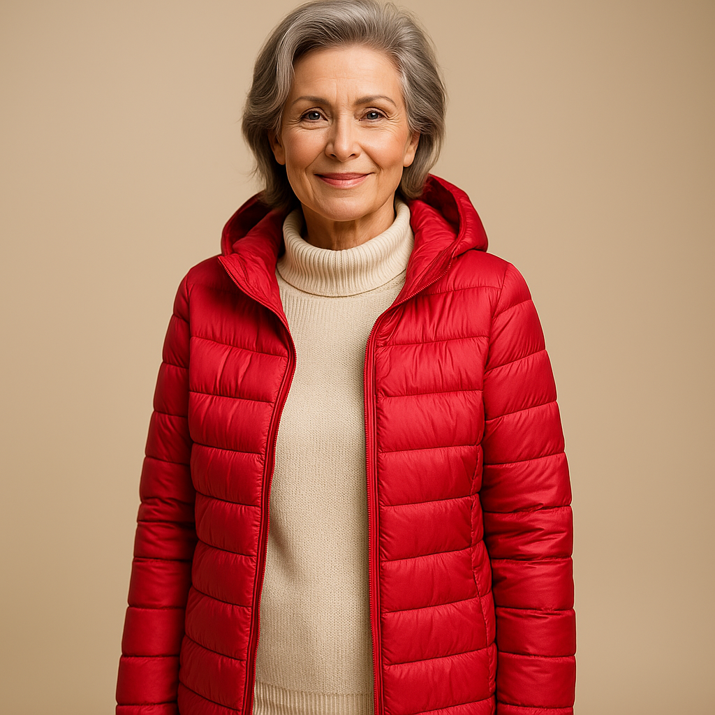 Heidi™ |  Hooded Puffer Jacket - Red