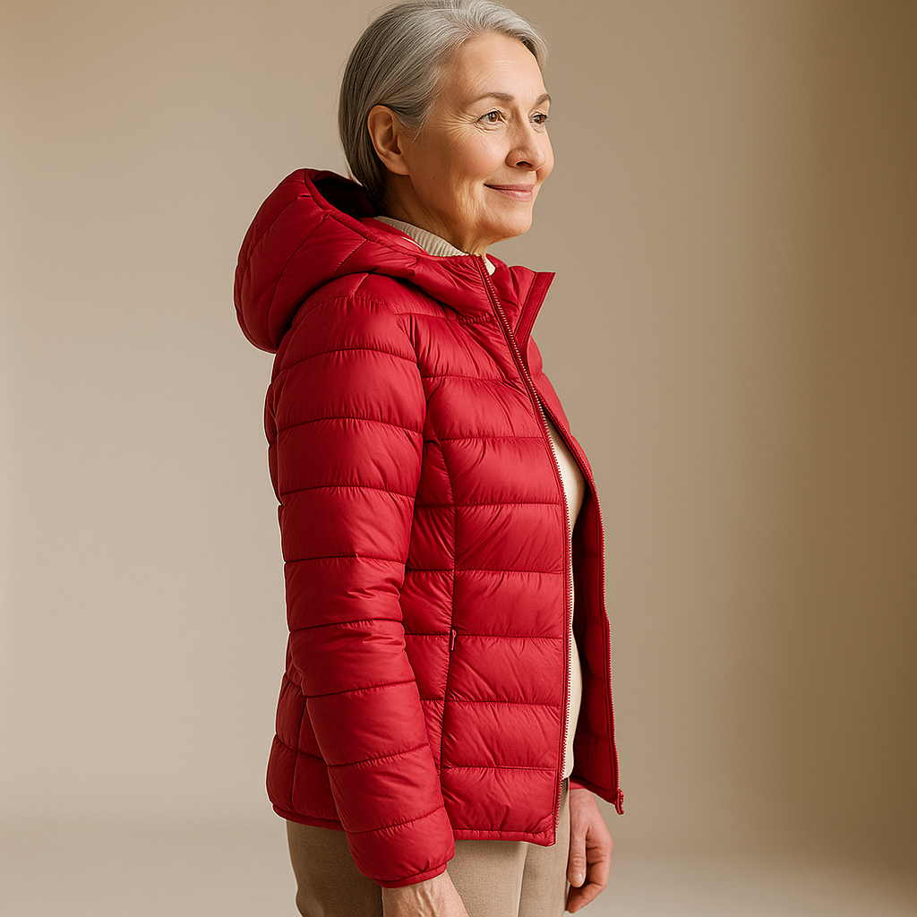 Heidi™ |  Hooded Puffer Jacket - Red