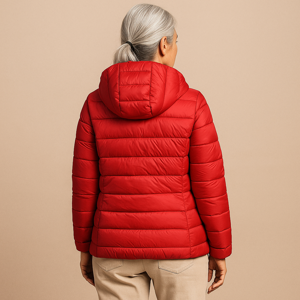 Heidi™ |  Hooded Puffer Jacket - Red